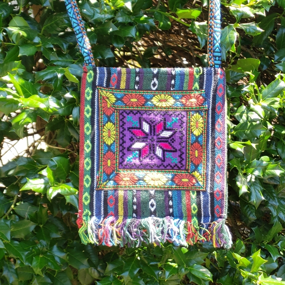 Traditional handmade Indigenous Messenger Purse